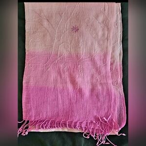 Kashmiri Pink Embroidered Shawl